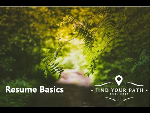 Resume basics