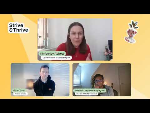 Strive & Thrive Episode 9: Business and Impact - The Startup Experience