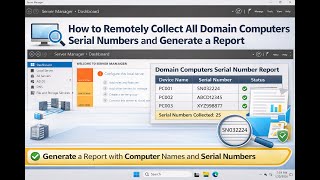 How to Remotely Collect All Domain Computers Serial Numbers and Generate a Report On Windows Server