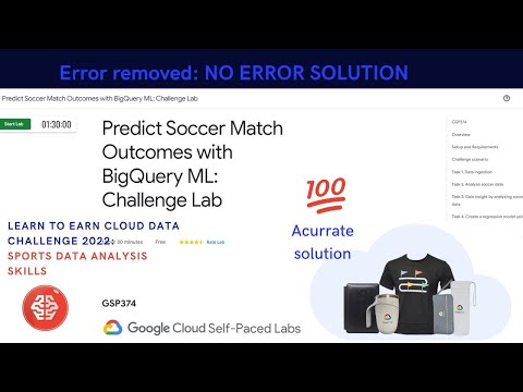 Predict Soccer Match Outcomes with BigQuery ML Challenge Lab #learntoearn #Sports Data Analysis
