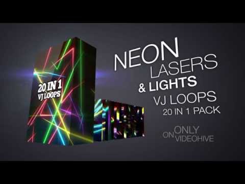 Neon Lasers And Lights VJ Pack