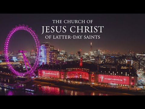 London Light Show Drone Footage | County Hall Projection