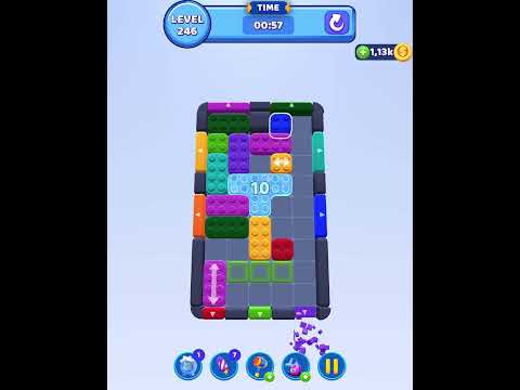 Color Block Jam Level 246 Walkthrough (iPad) - no power ups