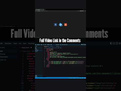 Social Media Icon Hover Effect #coding #css #html #htmltutorial #websitedesign #hovereffect