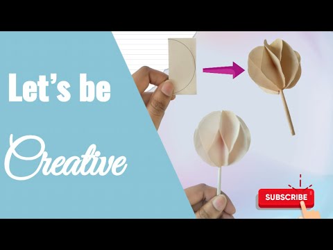 Let's be creative 1🌸 DIY Paper Flower | Easy & Beautiful | 2-Minute Craft