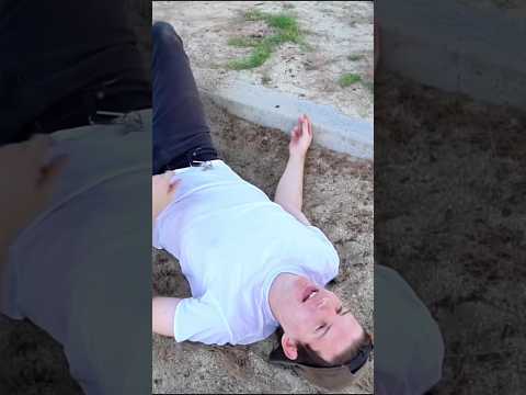 He claims he can jump the curb #vlog