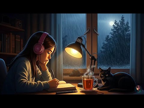Lo Fi Study Music 🌙 Relaxing Piano Beats for Night Reading & Focus