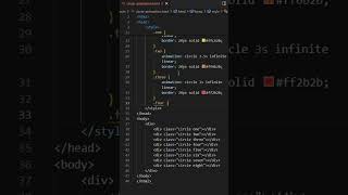 Circle Animation with HTML & CSS Only #html  #css #viral