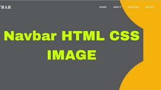 How to create navbar css html background image,
