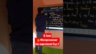 #shorts #microprocessor lab experiment #hexadecimal addition