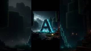 Your Name First Letter Your Minecraft World Style Letter Logo | Minecraft World Concept Logo Design