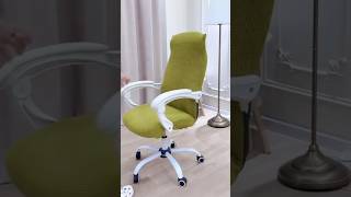 Wow 😍Computer office chair cover. Dining chair cover #homedecor #beauty #chaircover #slipcover