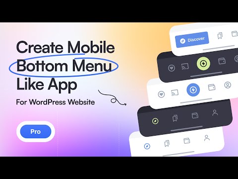 Create Sticky Mobile Bottom Menu Like an App for WordPress Website (Without Elementor)