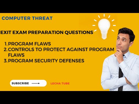 EXIT Exam Prep on Program flaws, Controls to protect against program flaws,Program Security Defenses