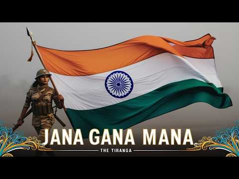 Jana Gana Mana song -  National Anthem of India With Lyrics best patriotic song (HD)