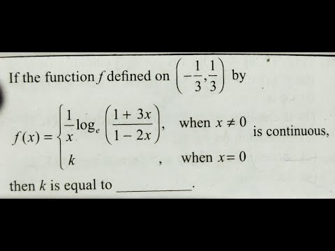 CONTINUITY AND DIFFERENTIABILITY