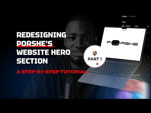 Redesigning porshe website, (The hero section)
