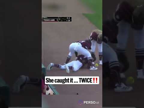 The second effort was UNREAL on this Texas A&M Softball catch 🤯 (🎥: ESPN / SEC Network)