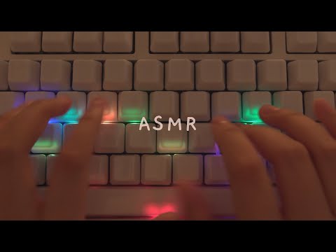 [Cozy ASMR] Fast Keyboard typing on Ceramic Keycaps ☁️