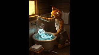 The Diamond Baby #aistory #catbaby #cartoon #animation #baby #cat #sad #kittenstory