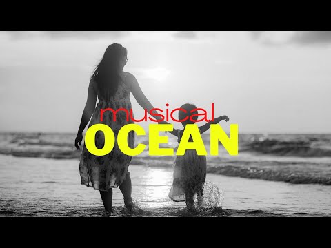 Musical Ocean | 1 hour of Turbulent Ocean Waves Crashing ambience | meditational Sea | Nature Music