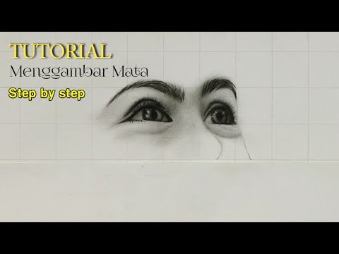 Cara menggambar mata menggunakan pensil graphite_ Menggambar anak kecil imut dan cantik