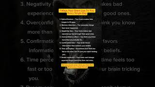 7 Ways Your Brain Lies To You Every Day #brainfacts #psychologyfacts #humanbehavior #psychology