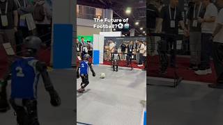Robots playing football🤖⚽️ #football #soccer #music #robot #footballskills #footballshorts