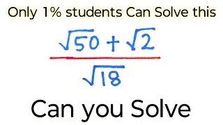 Only 1% students can solve this  || solve this math challenge || problem solving 