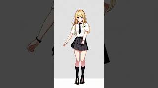 This anime-style ai dance💛#shorts #aiart #ai #aivideo #aidance