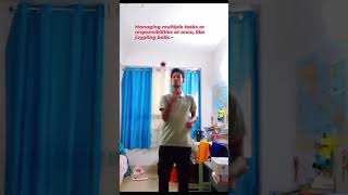 Managing multiple tasks or responsibilities at once, like juggling balls.~ #taskscheduling #explore