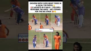 Digvesh Rathi 🥵💥 (5 wickets in 5 balls)