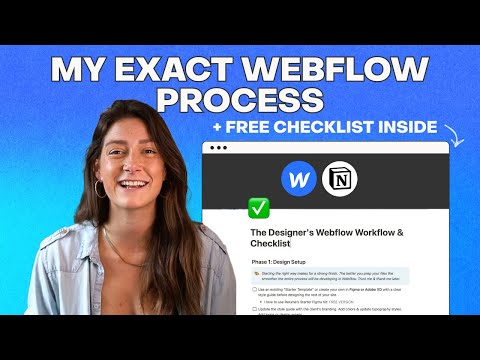 My EXACT Webflow project process (FREE notion checklist inside)