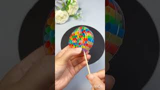 Try to make it  with straw bubbles #handmade diy #kindergarten handmade #parent-child handmade