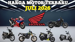 Latest HONDA motorcycle prices JULY 2026, most complete for all makes & models