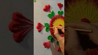 Very Beautiful and Easy Rangoli Designs #shorts #rangolidesigns #easyrangoli