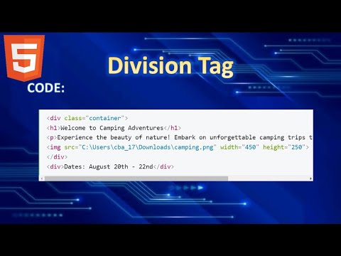 Division tag in HTML - web development intern - kaashiv infotech original review #kaashiv