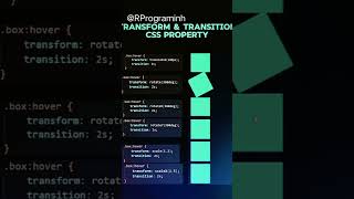 Tranform & transition css property right value #transform & #transition #css #property #cse #shorts
