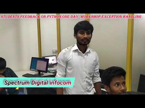 SPECTRUM DIGITAL INFOCOM COIMBATORE | STUDENTS REVIEW ON FREE PYTHON PROGRAMMING WORKSHOP