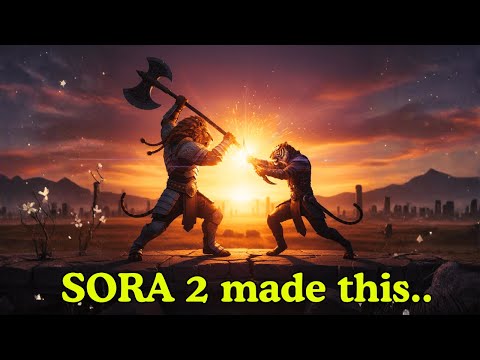 I Used Sora 2 to Create a Mythic Fight Scene (Insane Detail)