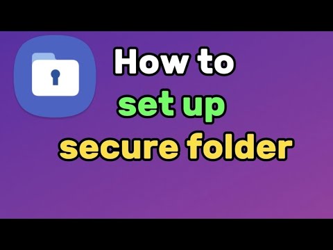 How to set up secure folder