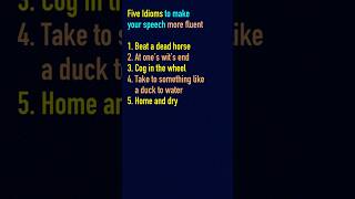 5 Essential English Idioms to BOOST Your Fluency #EnglishIdioms #LearnEnglish #ESL #FluentEnglish