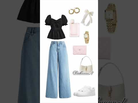 korean style college outfit ideas 🌸✨#collegeoutfit #outfitideas #koreanoutfit #koreanstyle #ytshorts