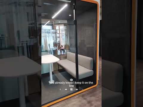 Orange Silent Pod: relax, focus and re-energise! #Silentcabin #Serenity #Self-care #relaxation