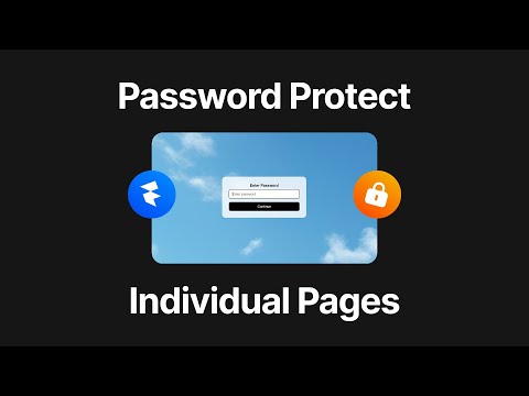 Framer Password Protect Individual Pages