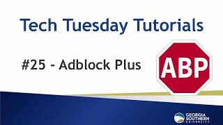 Tech Tuesday #25: Adblock Plus