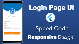 Flutter UI - Login Page Design