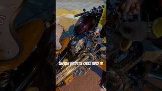 Broken Throttle Cable on Zero Engineering. #harleydavidsonasia #harley #biker #HarleyVibes