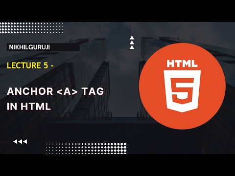 5. Anchor Tag in HTML | Hyperlink in HTML | How to Link multiple pages in HTML