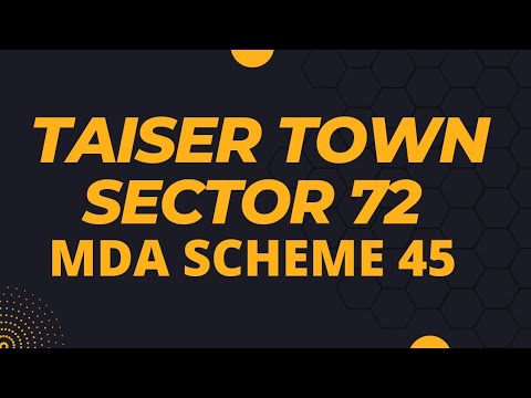 Taiser Town Sector 72 #MdaScheme45 #Taisertown #residentialplots #govermentscheme  #mda #invesment